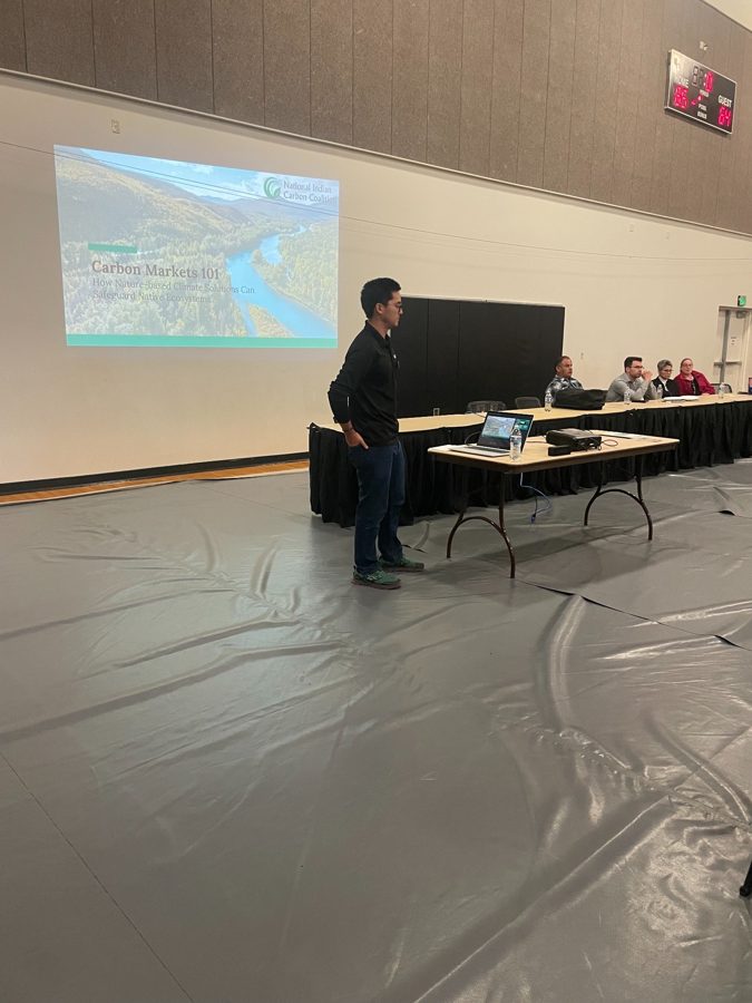Community presentation on conservation and stewardship