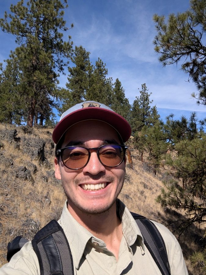 Quentin Ikuta in field forestry setting